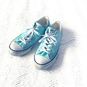 Turquoise Classic Converse Shoes